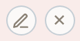 A client tile's corner pencil-edit and ×-delete buttons.